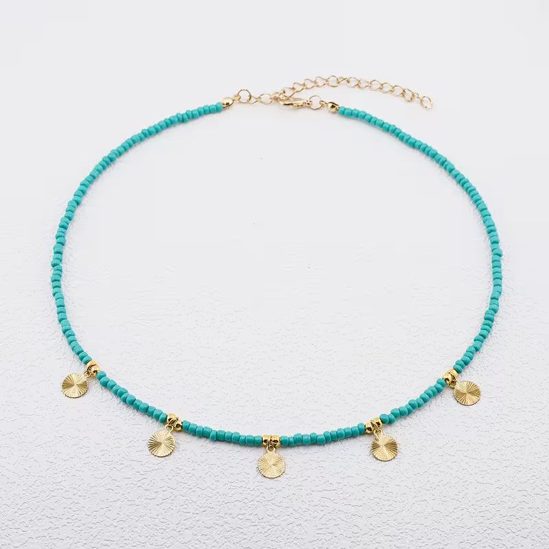 Giselle™ | Turquoise Disc Necklace