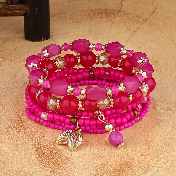 Elodie™ | Crown Pearl Bracelet Set