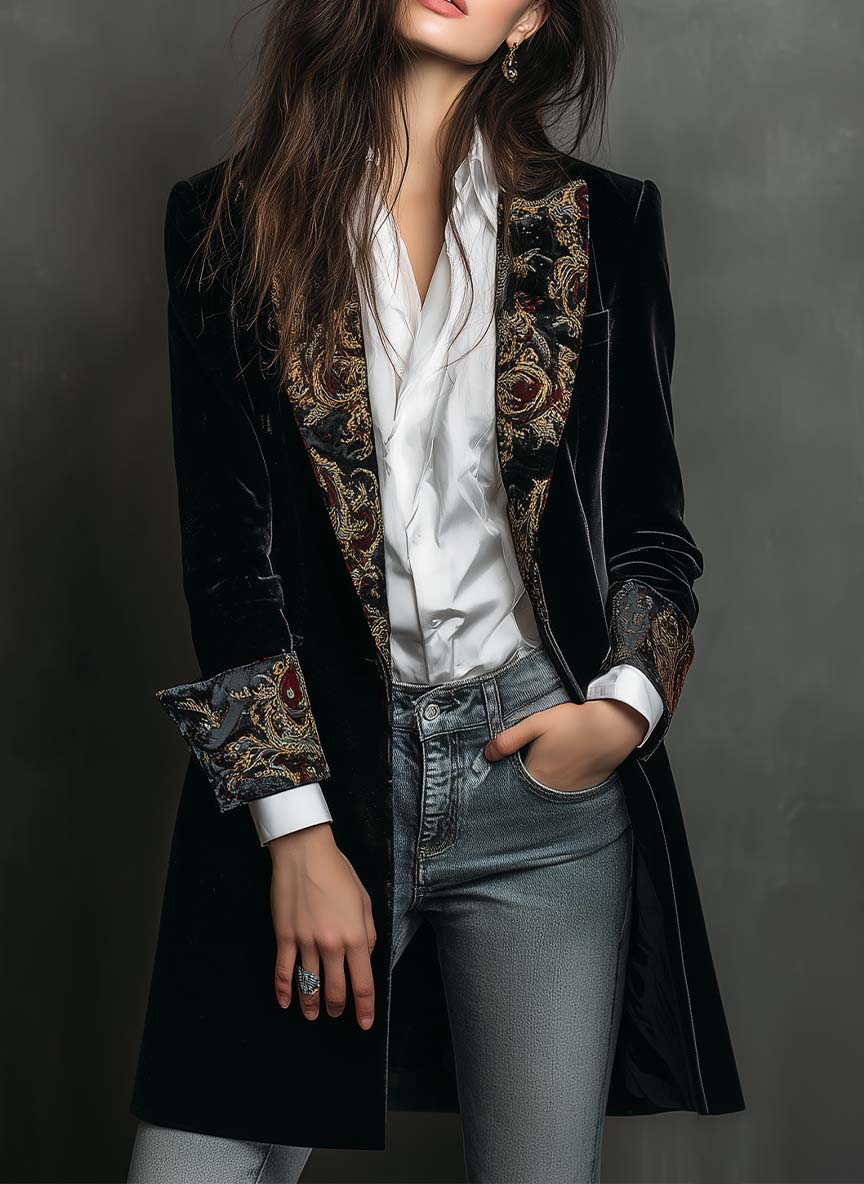 Regina | Baroque Slim-Fit Blazer
