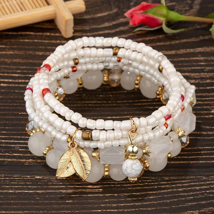 Elodie™ | Crown Pearl Bracelet Set