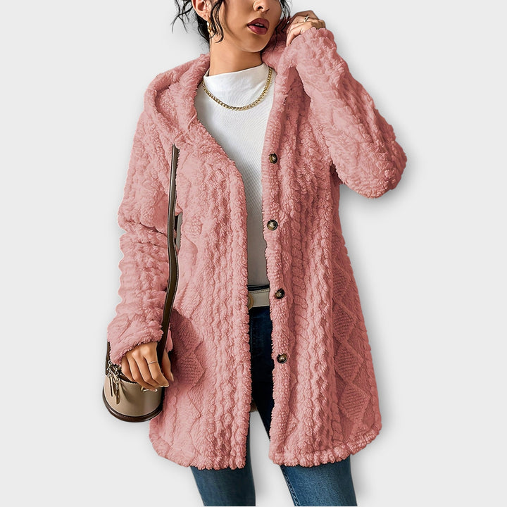 Elsie | Textured Winter Hoodie Jacket