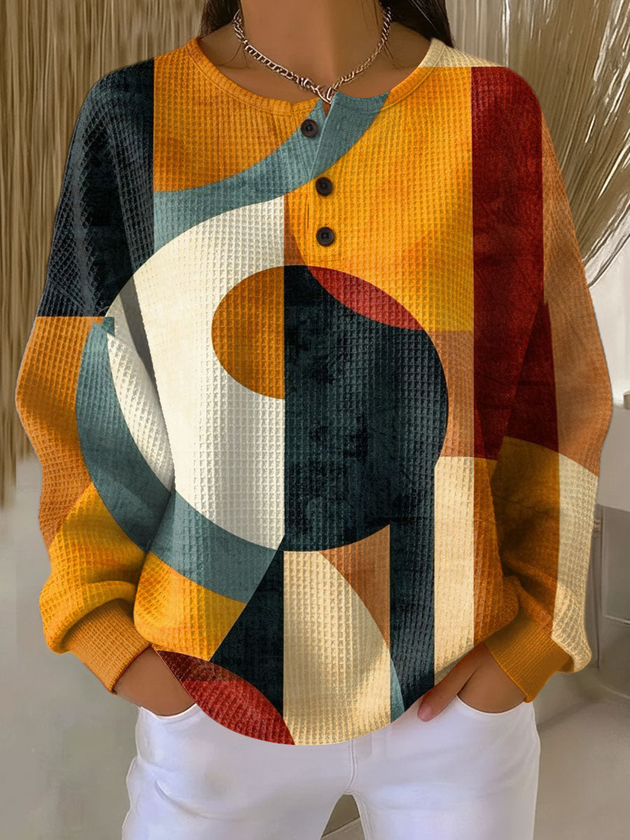 Margot™ | Waffle Geometric Knit