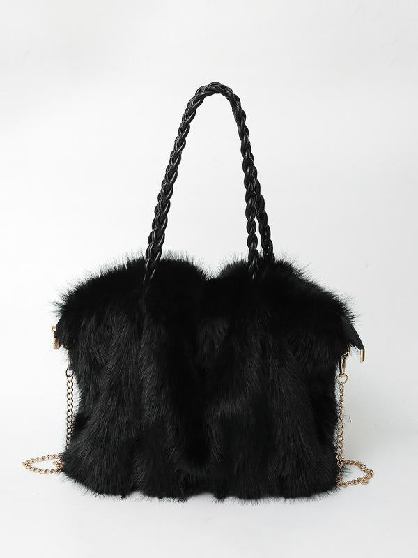 Charlotte™ | Versatile Plush Velvet Shoulder Tote Bag