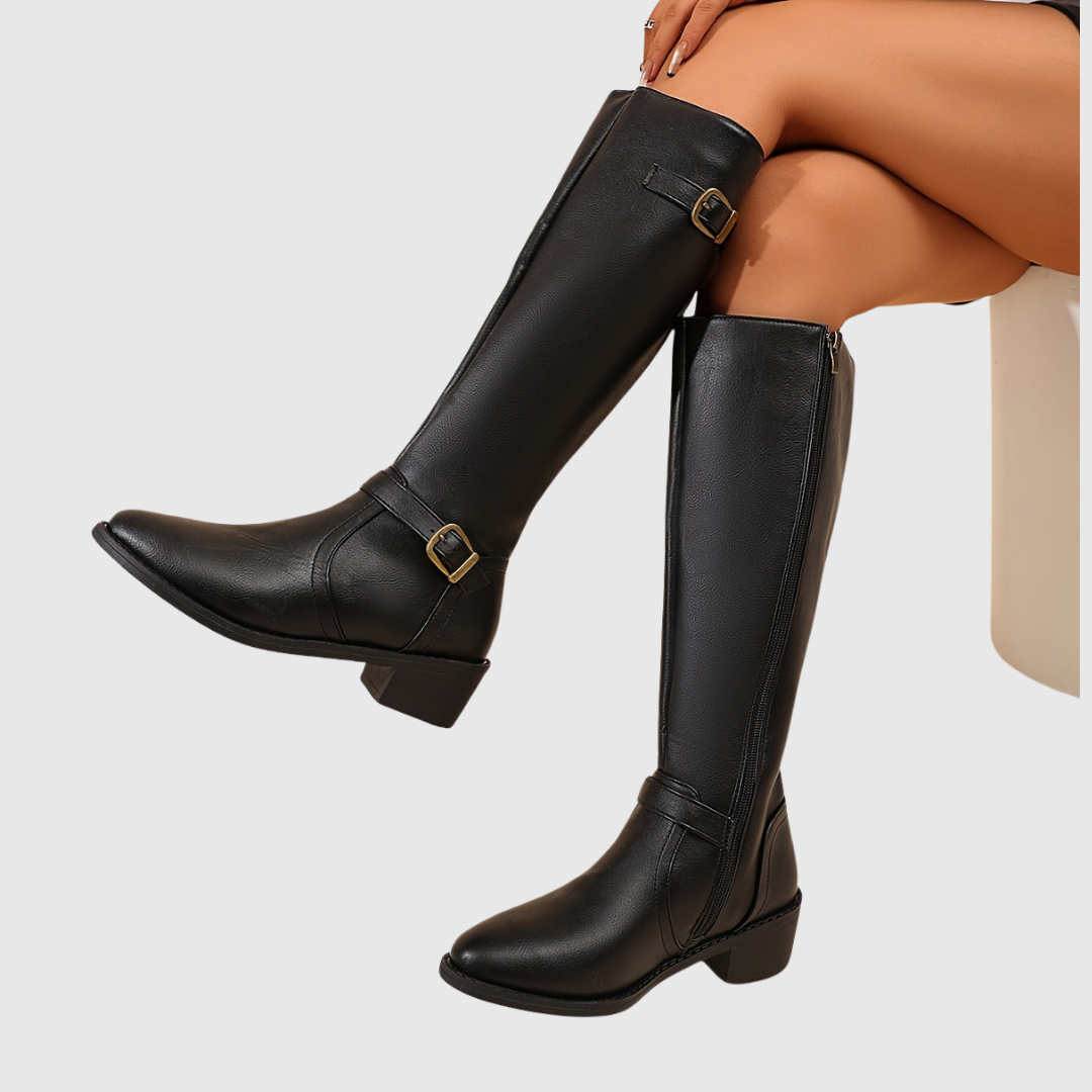 Anastelle™ | Suede Riding Boots