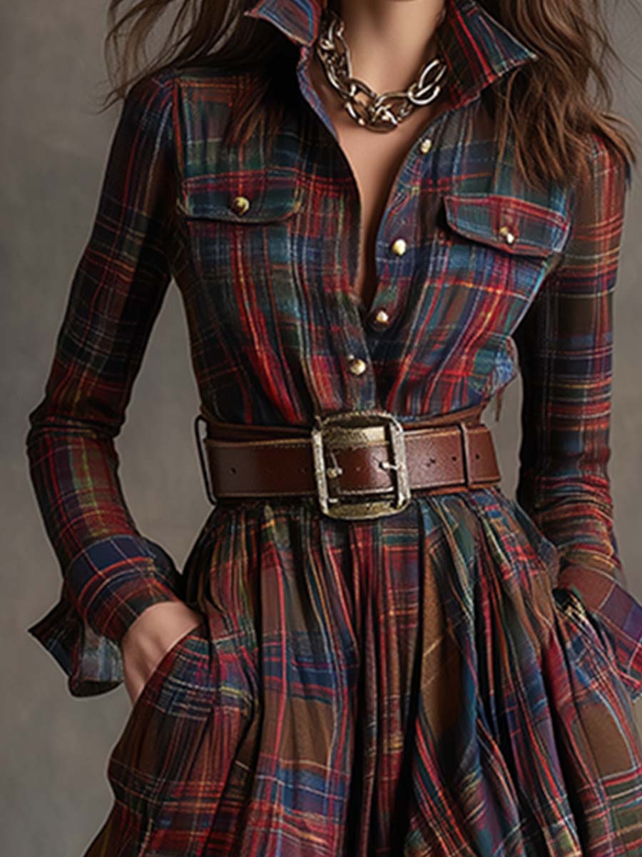 Mandy | Belt Shirt Dress
