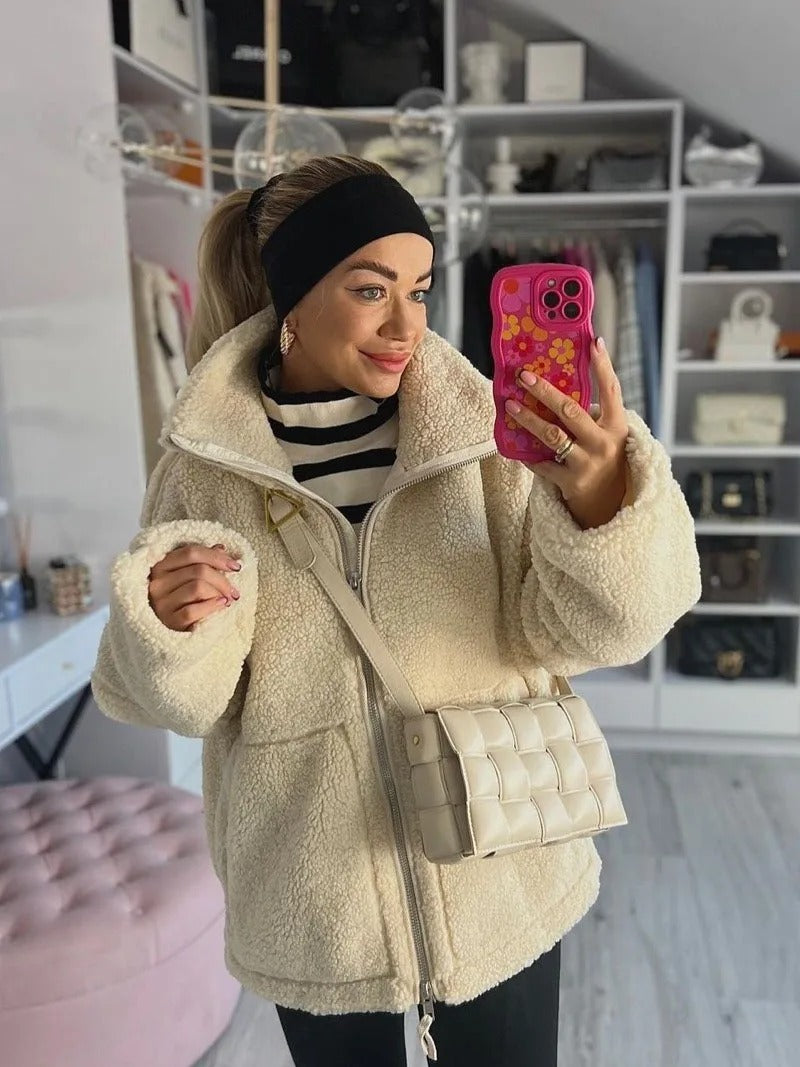 Kelly - Oversized warm Fleece-Jack