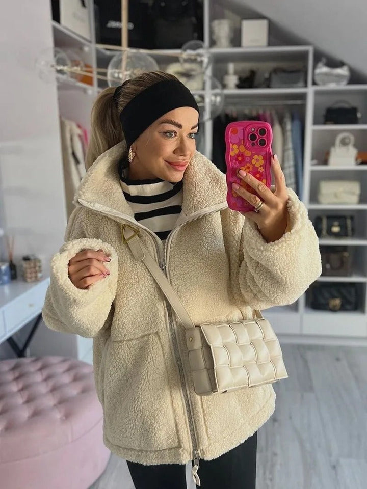 Kelly - Oversized warm Fleece-Jack