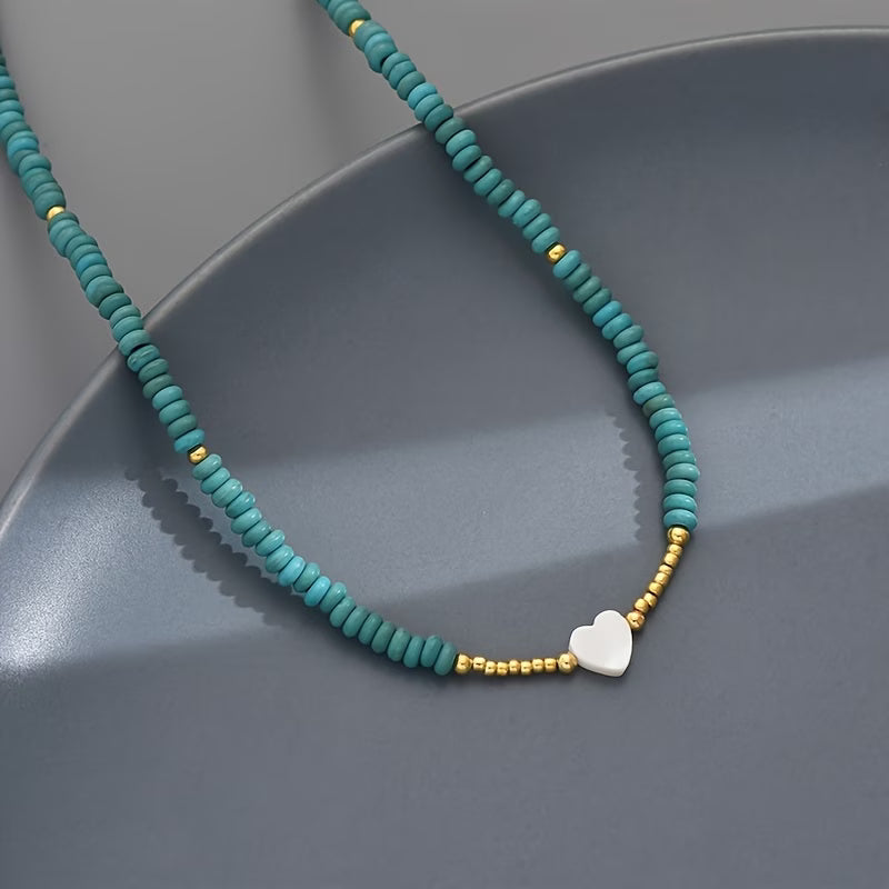 Cora™ | Turquoise Heart Necklace