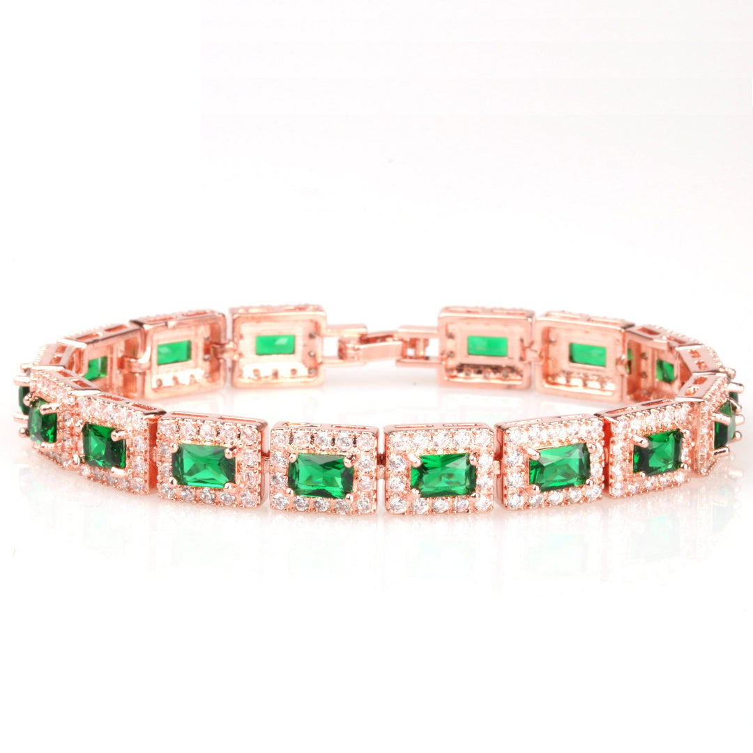 Amara™ | Rosewood Emerald Shine Bracelet
