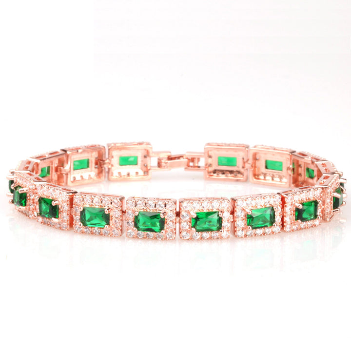 Amara™ | Rosewood Emerald Shine Bracelet