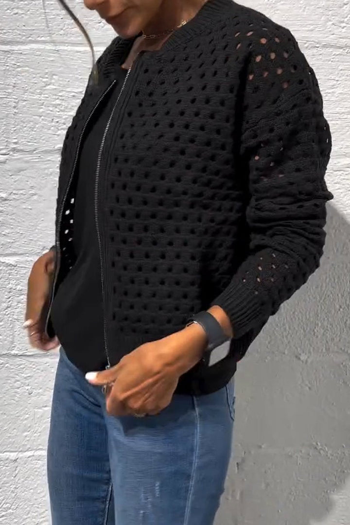 Calista™ | Zip-Up Knitted Jacket