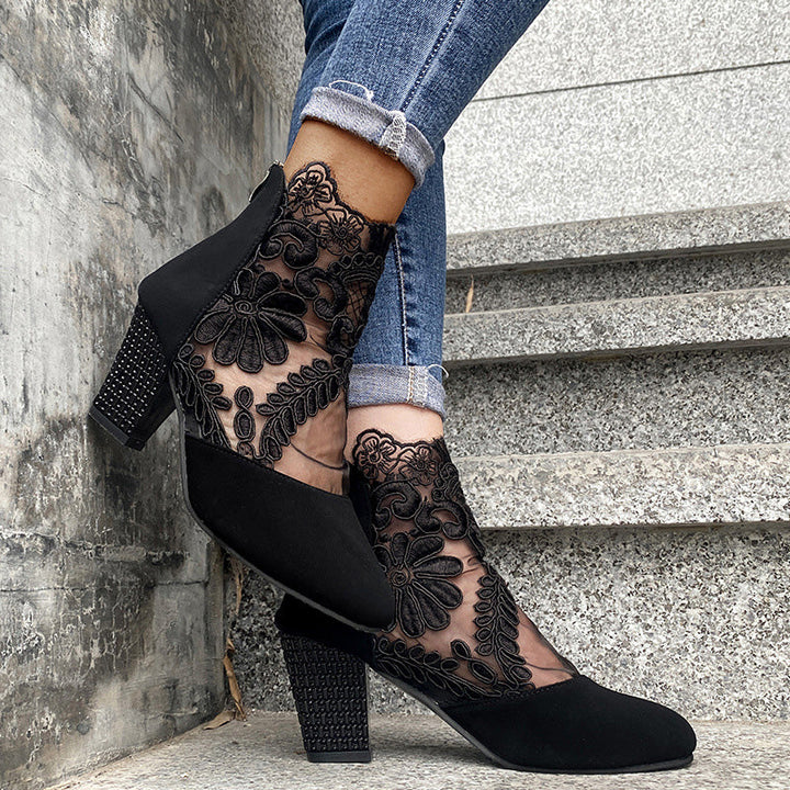 Jolie™ | Lace Heeled Boots