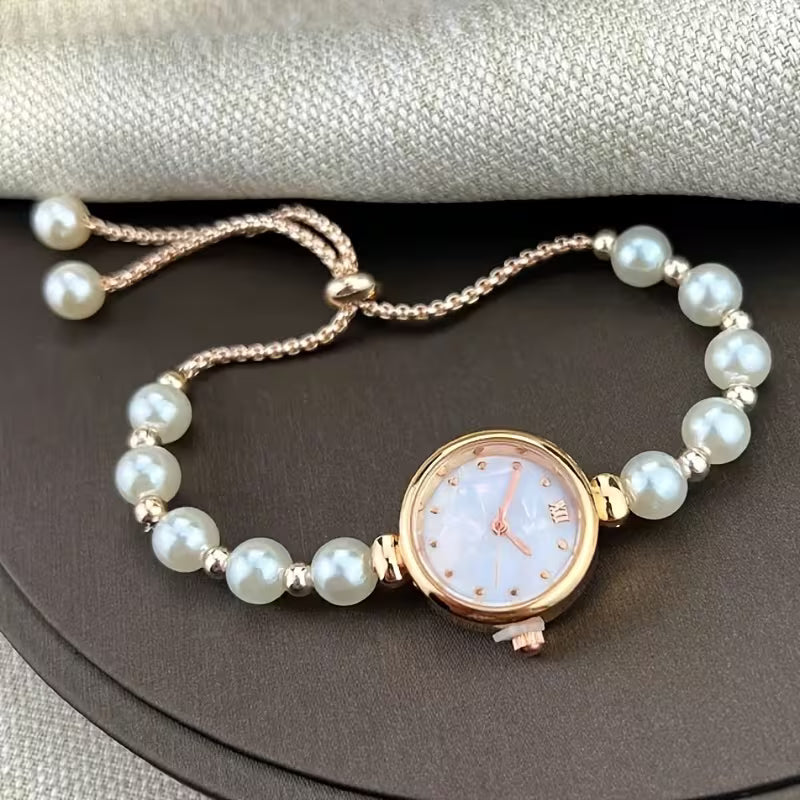 Halle™ | Pearl Bracelet Watch