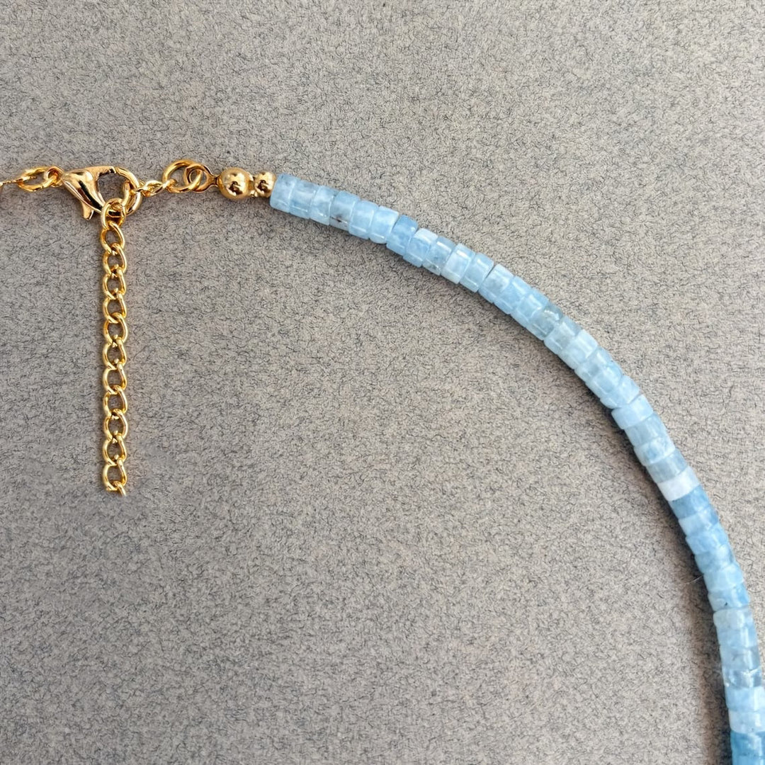 Yara™ | Aquamarine Turquoise and Pearl Necklace