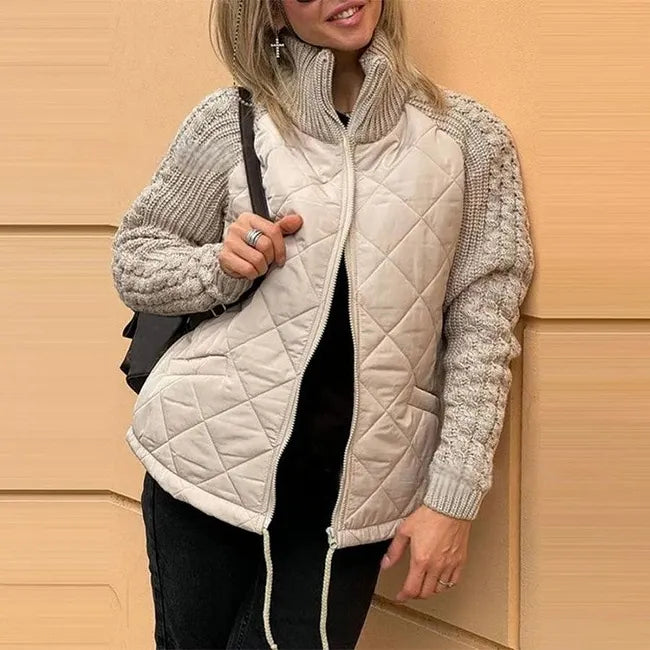 Sybil Quilted Knit Sleeve Jacket