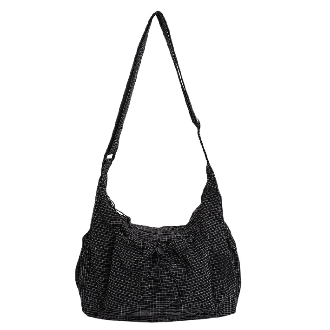 Harlow™ | Plaid Drawstring Cloud Hobo Bag