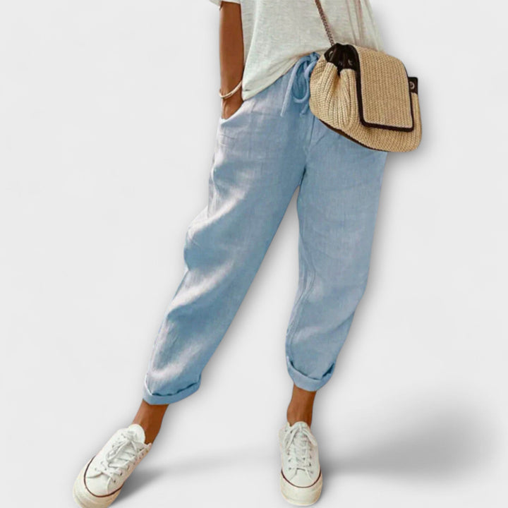 Ella™ | Elegant Cotton-Linen Trousers
