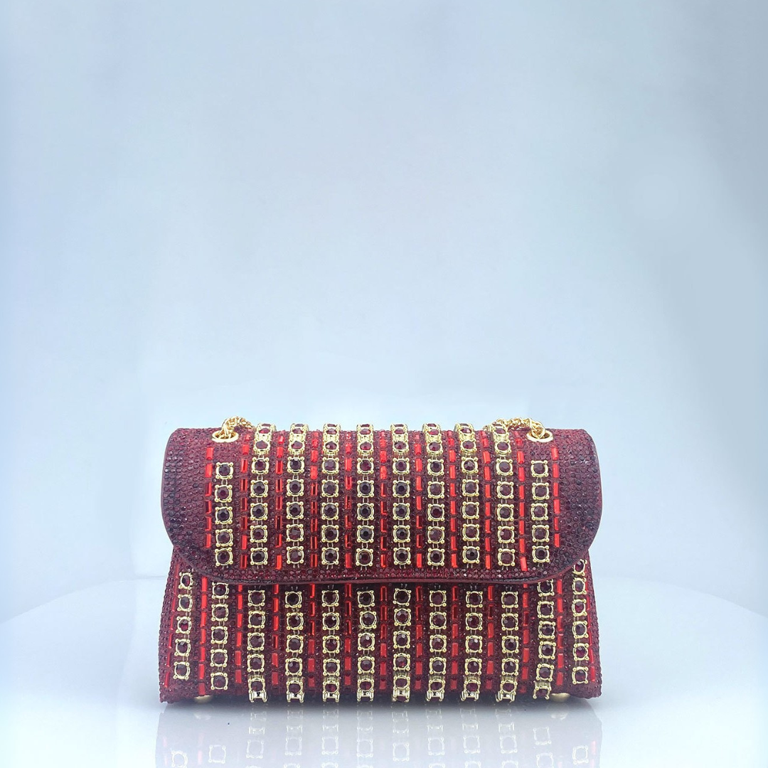 Laviera™ | Chic Chain Coloured Diamond Shoulder Bag