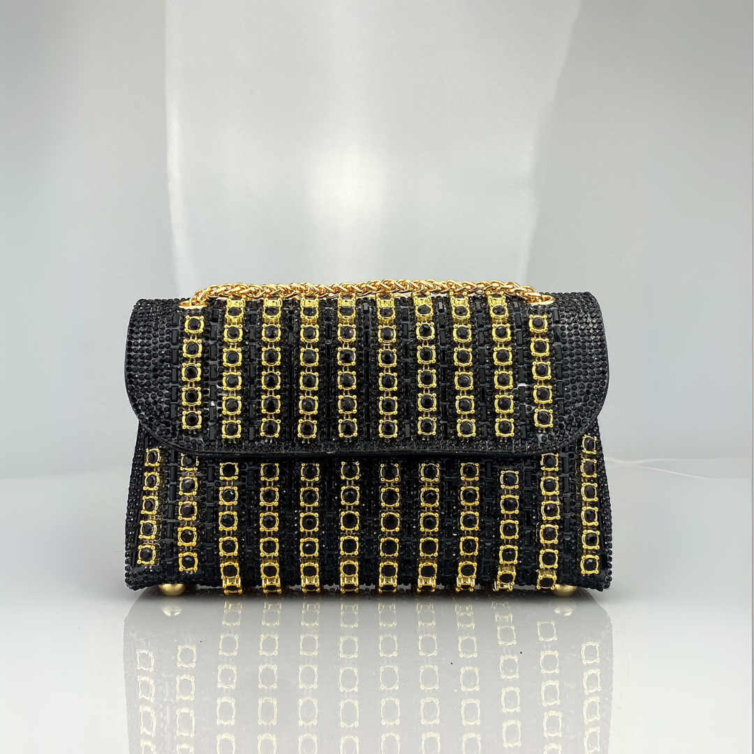 Laviera™ | Chic Chain Coloured Diamond Shoulder Bag