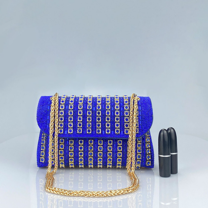Laviera™ | Chic Chain Coloured Diamond Shoulder Bag