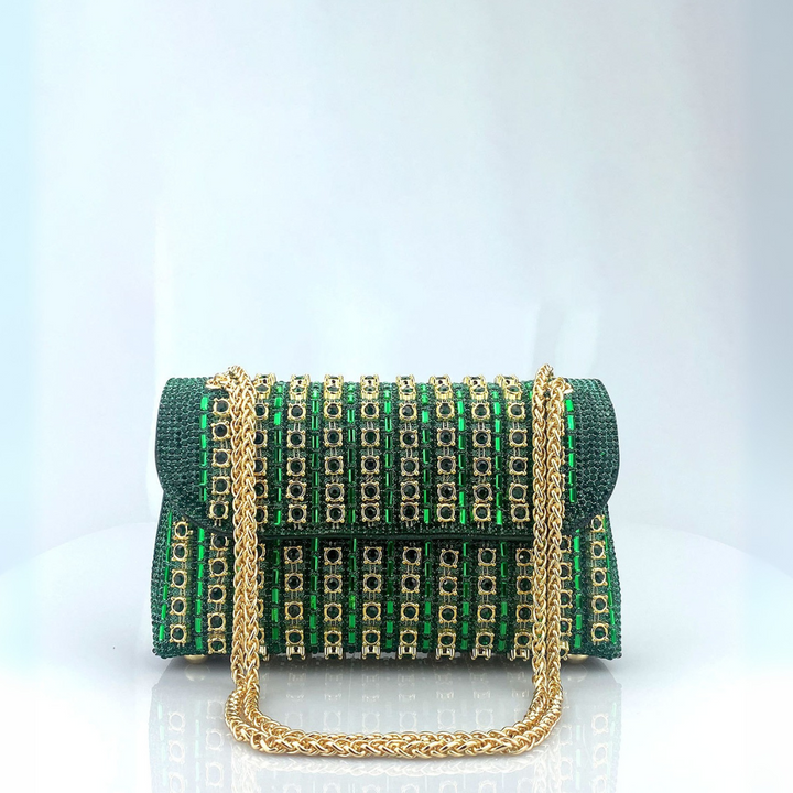 Laviera™ | Chic Chain Coloured Diamond Shoulder Bag
