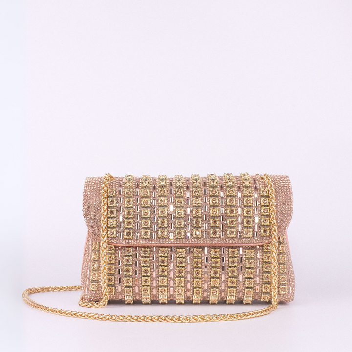 Laviera™ | Chic Chain Coloured Diamond Shoulder Bag