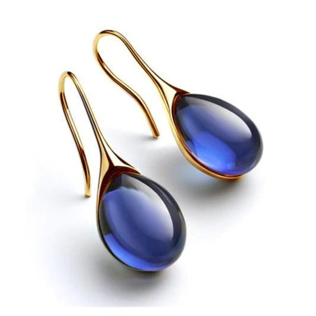 Gaia™ | Glass Teardrop Earrings