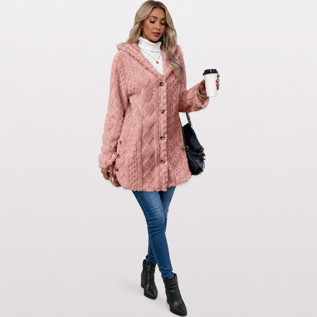 Malory™ | Warm Hooded Knit Jacket