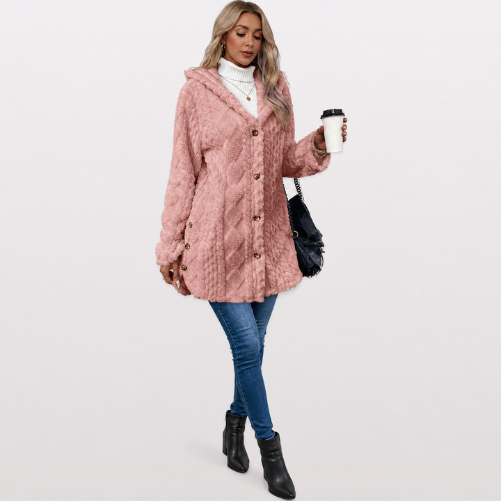 Malory™ | Warm Hooded Knit Jacket
