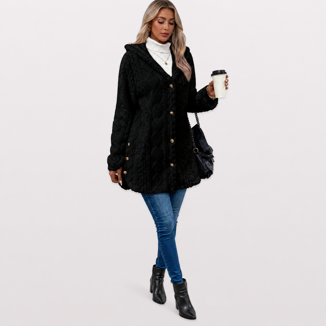 Malory™ | Warm Hooded Knit Jacket