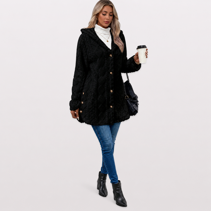 Malory™ | Warm Hooded Knit Jacket
