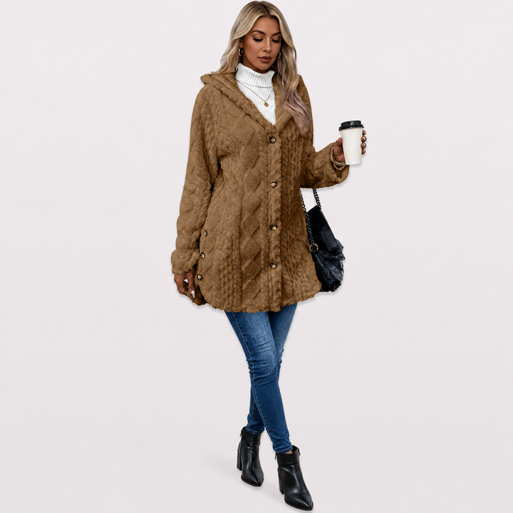 Malory™ | Warm Hooded Knit Jacket