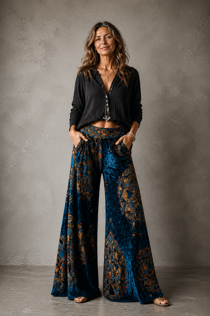 Lucy™ | Boho Wide-Leg Trousers