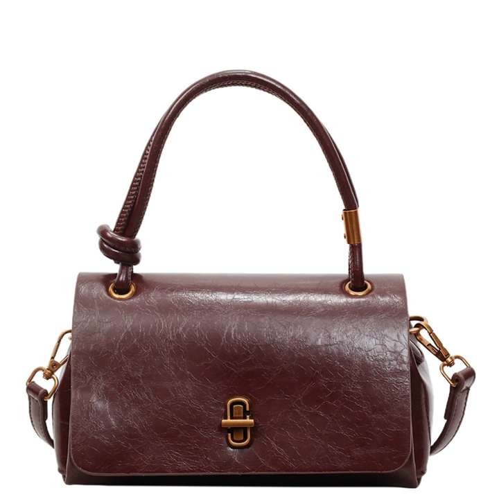 Camille™ | Glossy Oil-Wax Satchel Bag