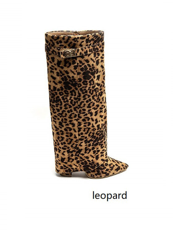 Josie™ | Leopard Suede Boots