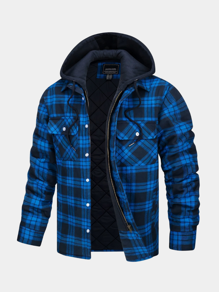Dominic™ | Checked Hooded Jacket