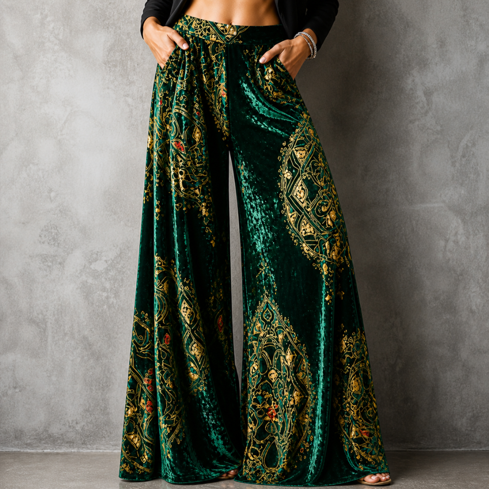 Lucy™ | Boho Wide-Leg Trousers