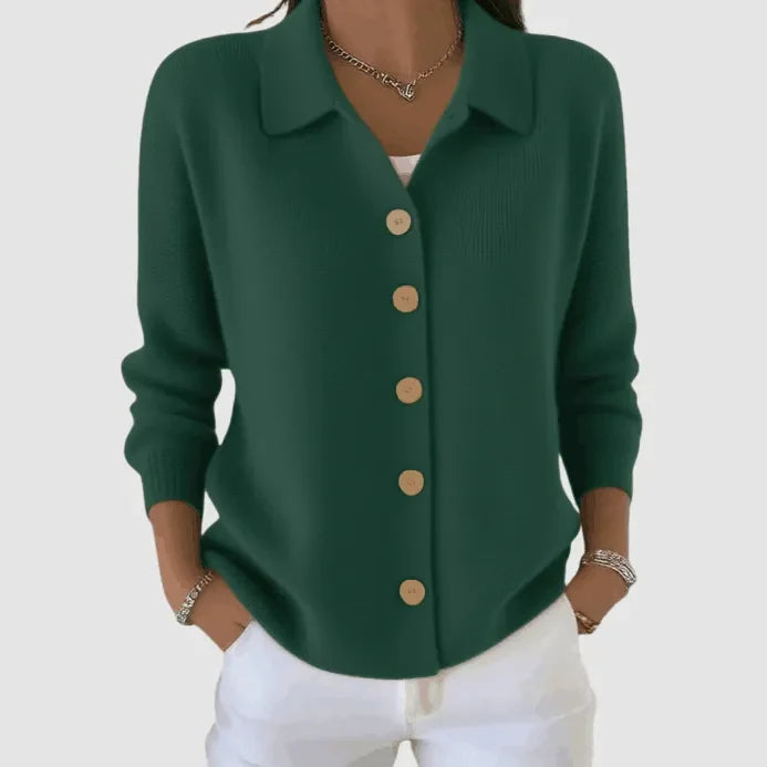 Riah Button-Up Knit Cardigan