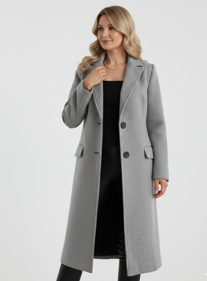 Moa - Elegant Long Coat with Classic Style