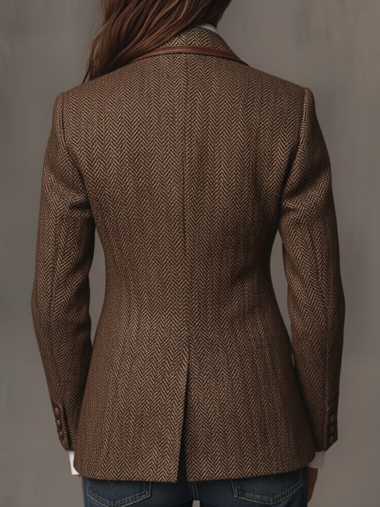 Wynn | Herringbone Panel Blazer