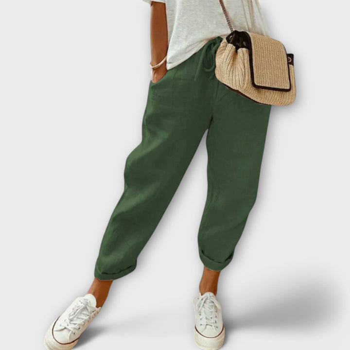 Ella™ | Elegant Cotton-Linen Trousers