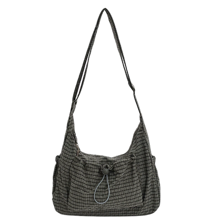 Harlow™ | Plaid Drawstring Cloud Hobo Bag