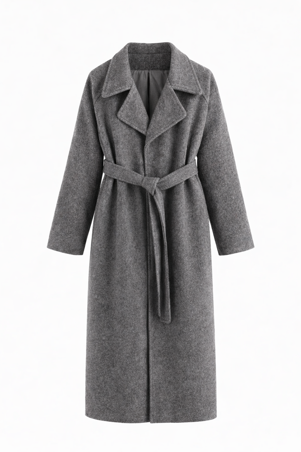 Kaithlin - Elegant Belted Long Coat