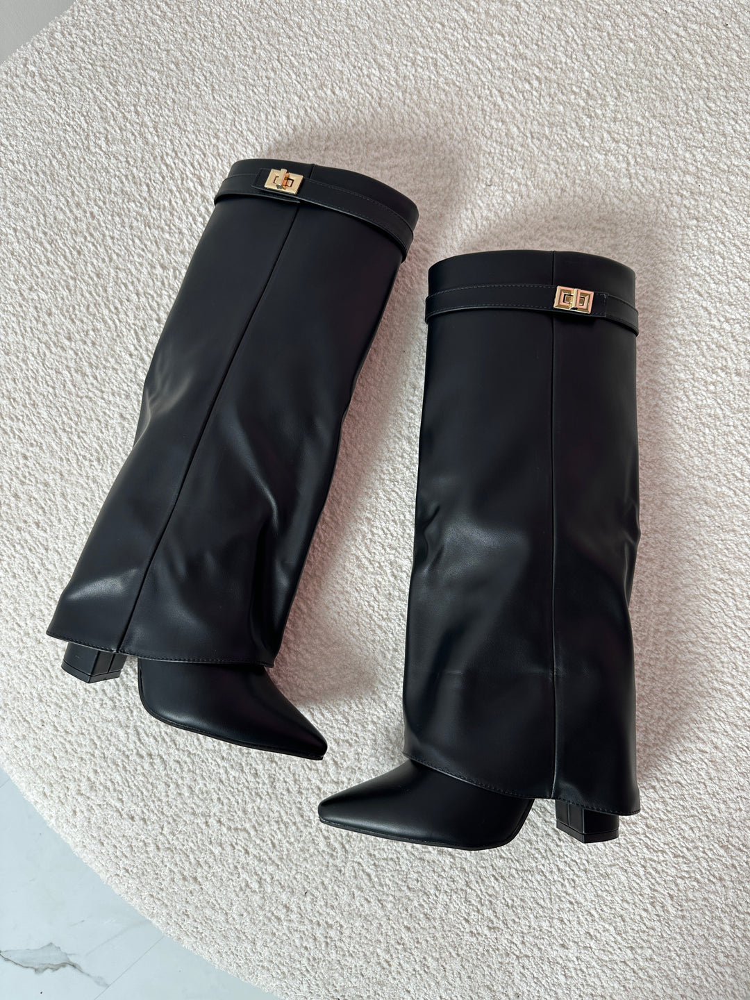 Serena™ | Black Leather Boots