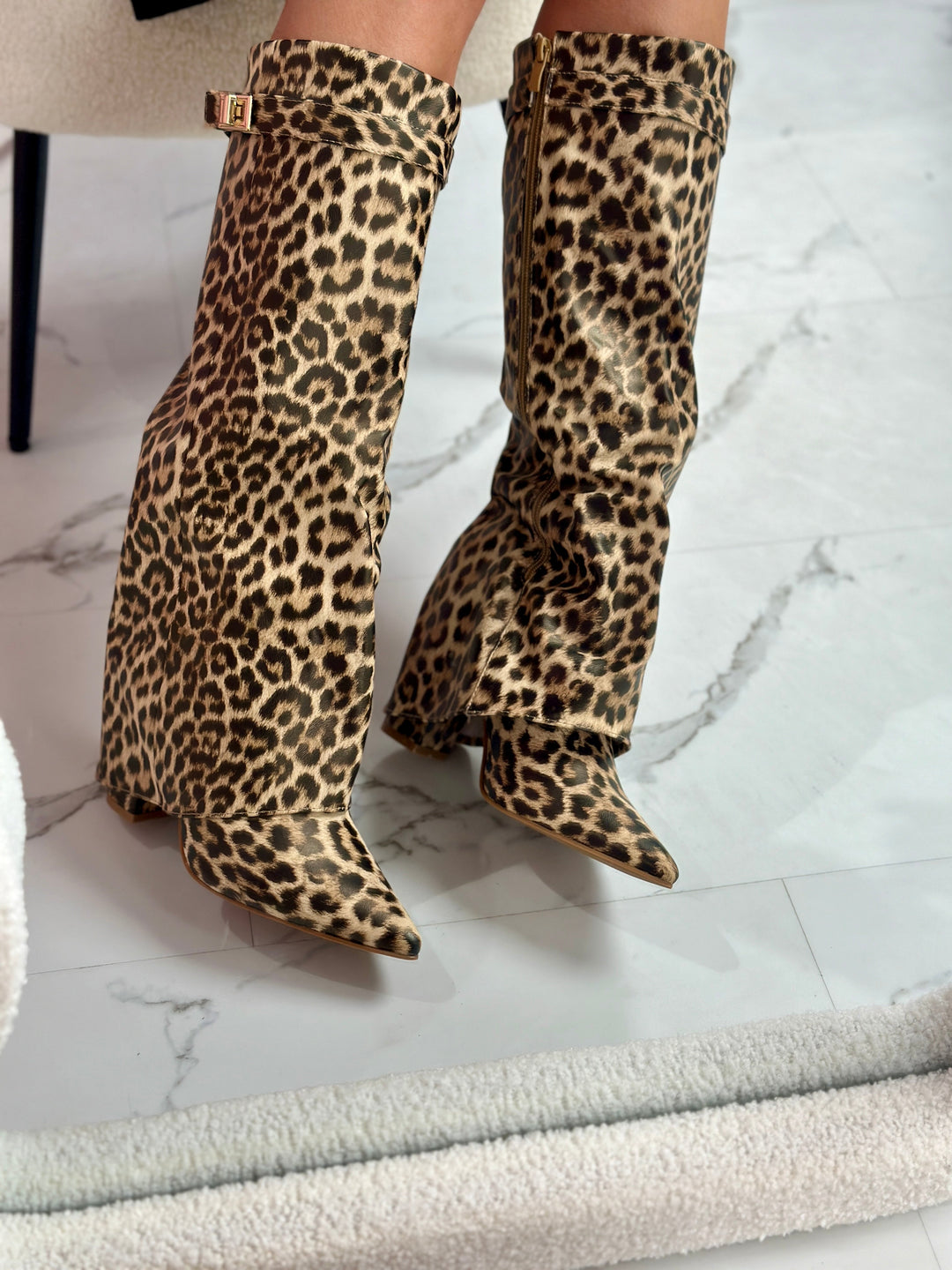 Felina™ | Leopard Leather Boots
