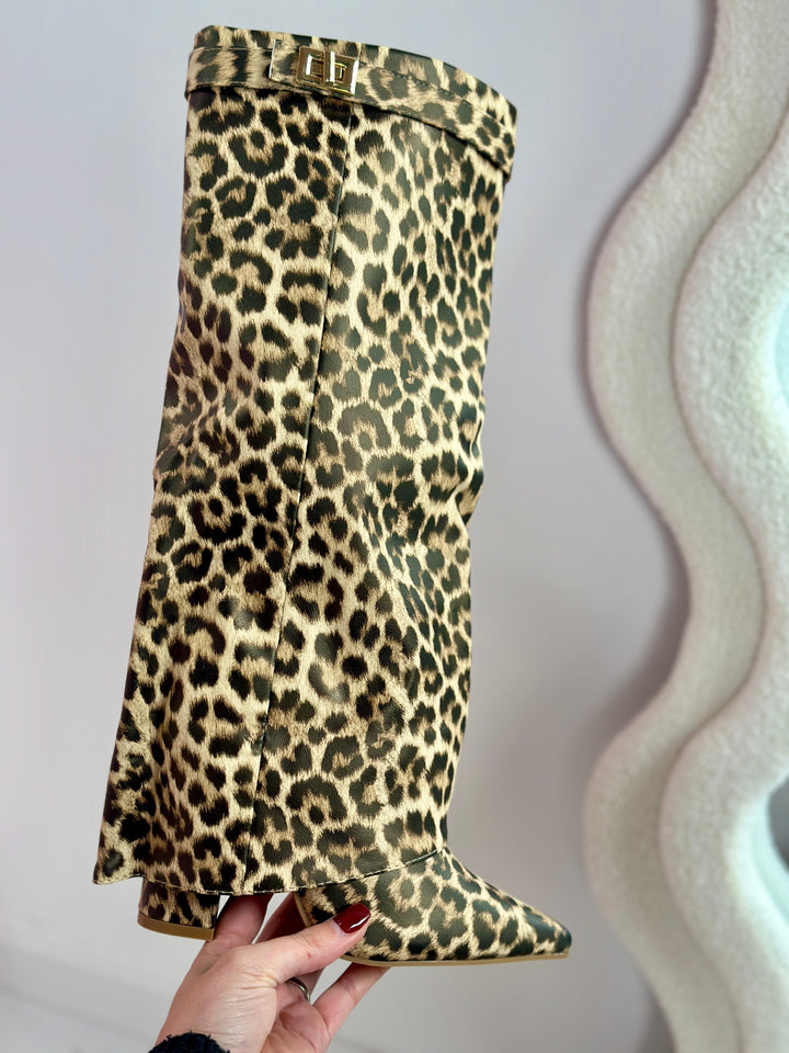Felina™ | Leopard Leather Boots