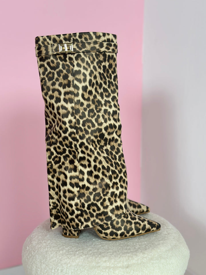 Felina™ | Leopard Leather Boots