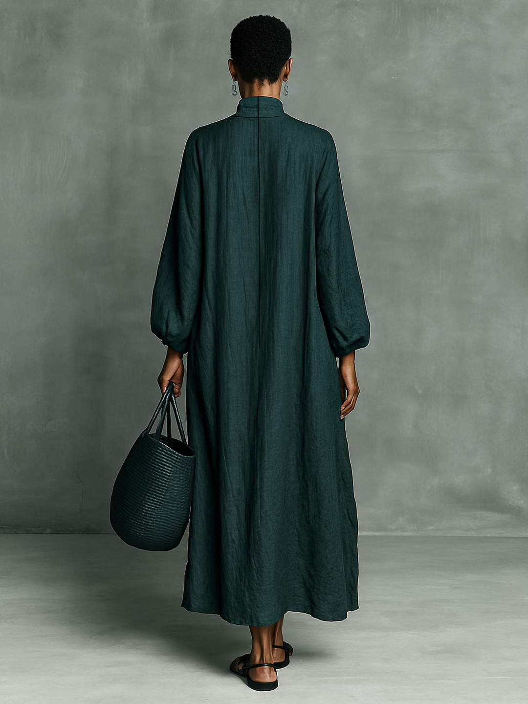 Alora | Premium Linen Maxi Dress