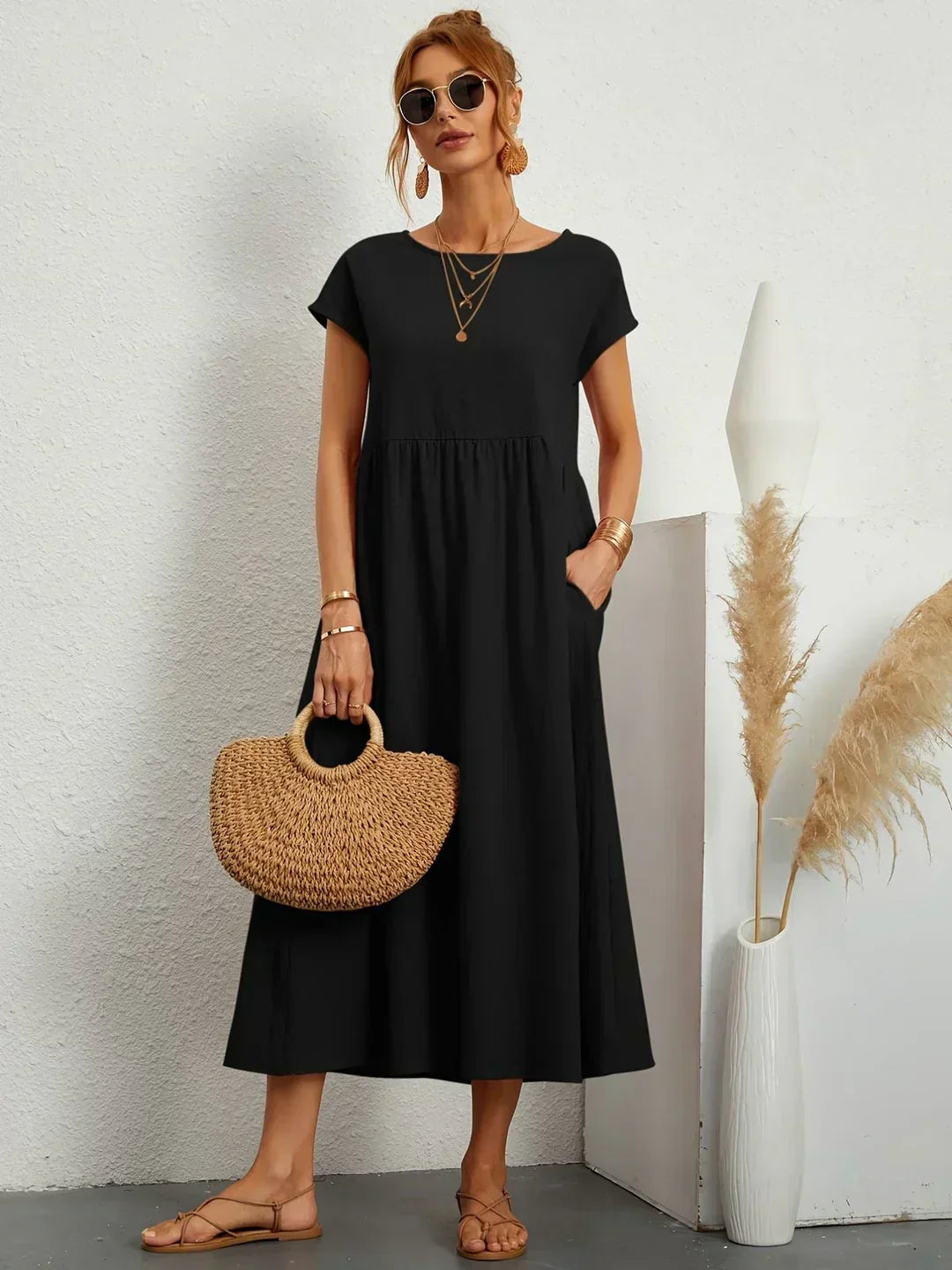 Gabrielle | Flowing Midi Dress