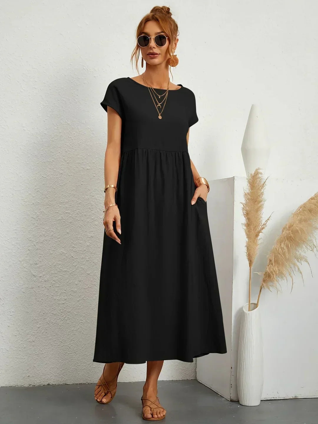 Gabrielle | Flowing Midi Dress